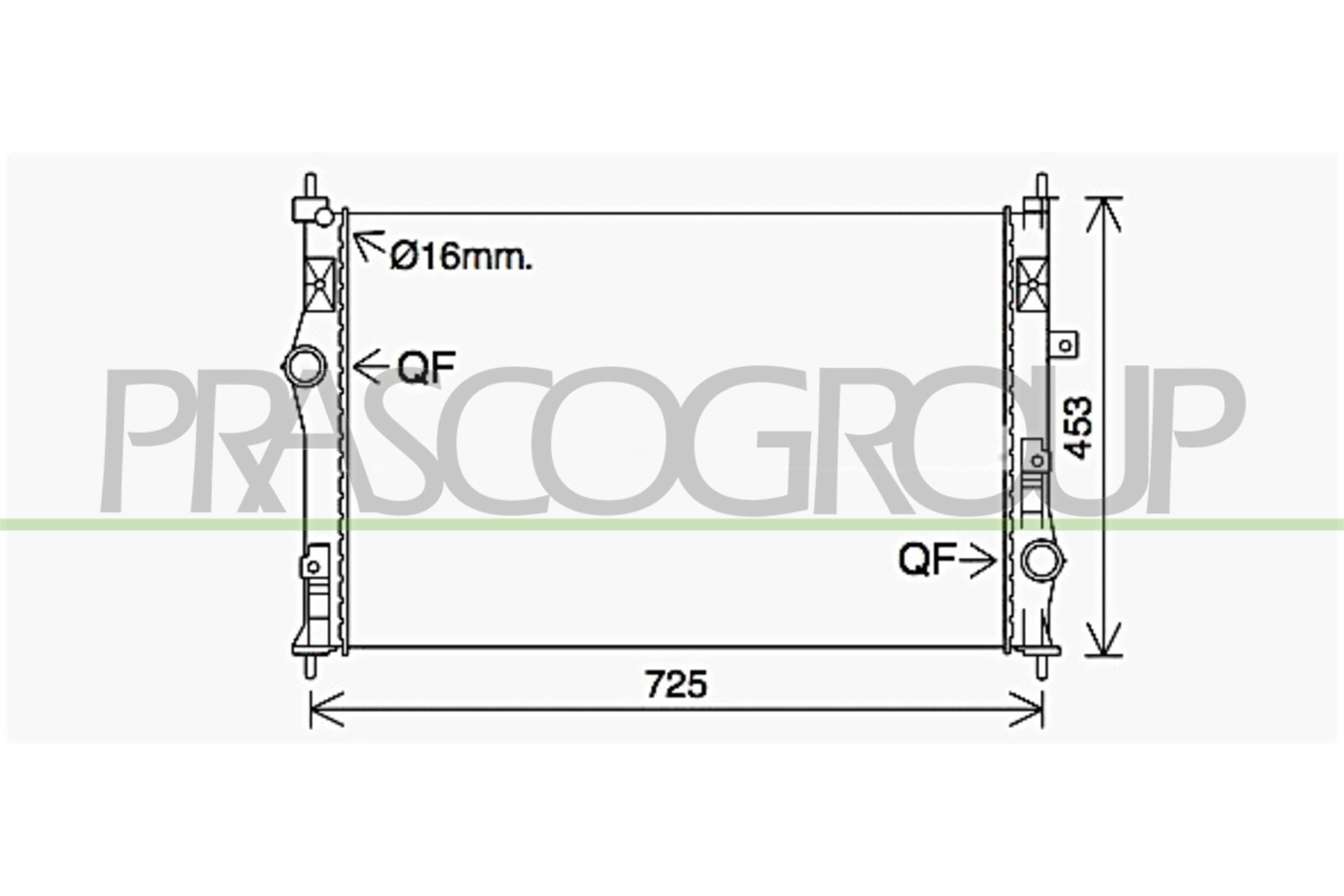 PRASCO Ψυγείο, ψύξη κινητήρα CI924R001 PRASCO CI924R001 Ψυγειο νερου Berlingo Van (K9) τιμες