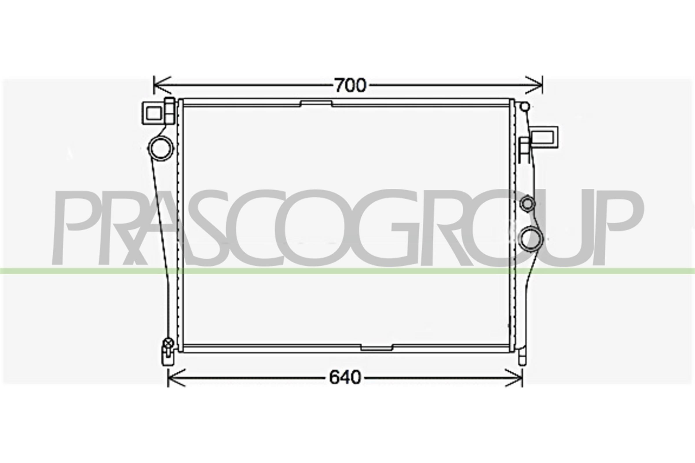 PRASCO Radiator, motorkjøling ME442R003 PRASCO Radiator MERCEDES-BENZ ME442R003