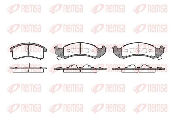 REMSA Brake pad set 0537.02 REMSA 0537.02 Brake pad set CHEVROLET Camaro IV Convertible 3.8 V6 193 hp 2002