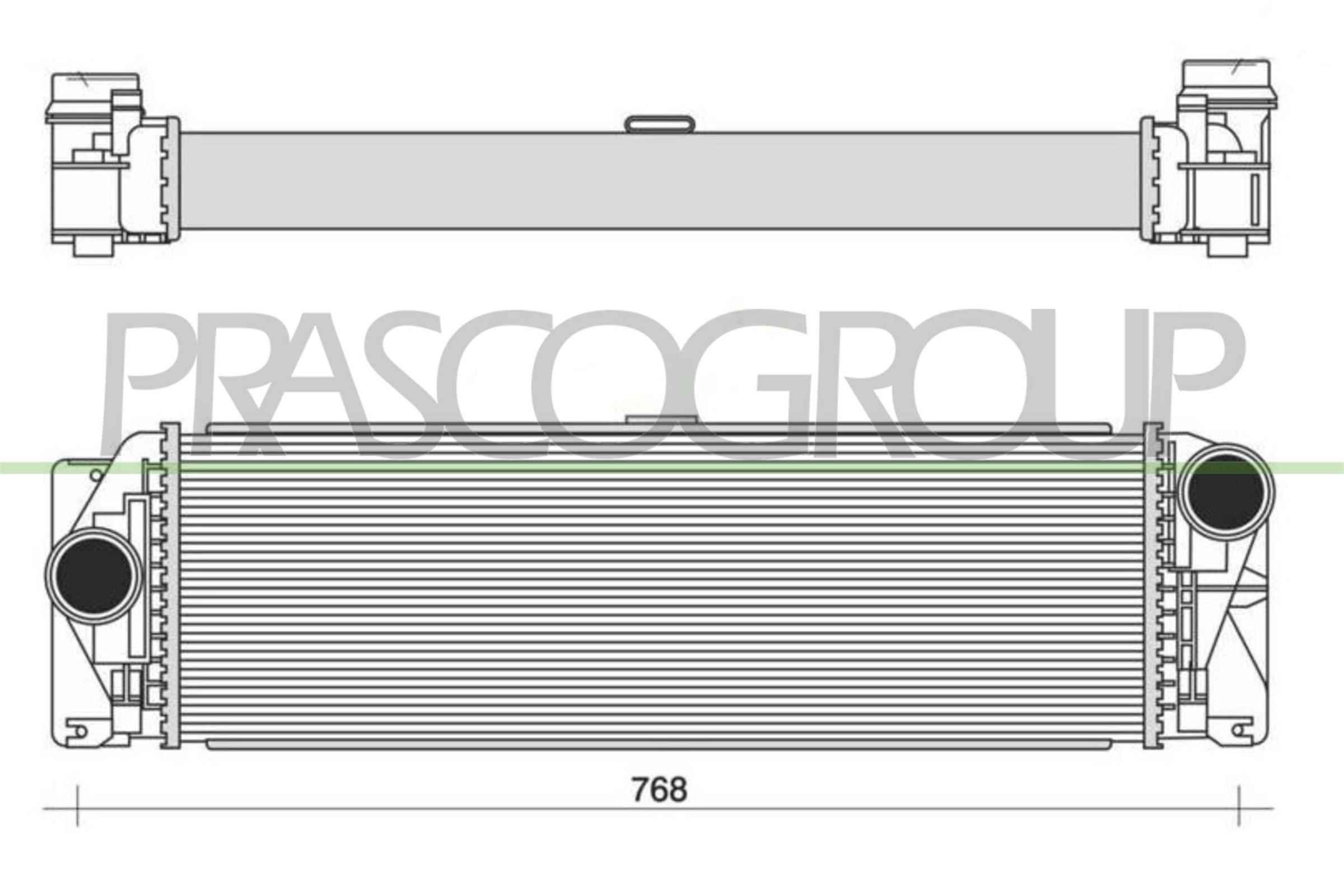 PRASCO Chladič plniaceho vzduchu ME923N003 PRASCO ME923N003 Intercooler Sprinter 907 910 cena