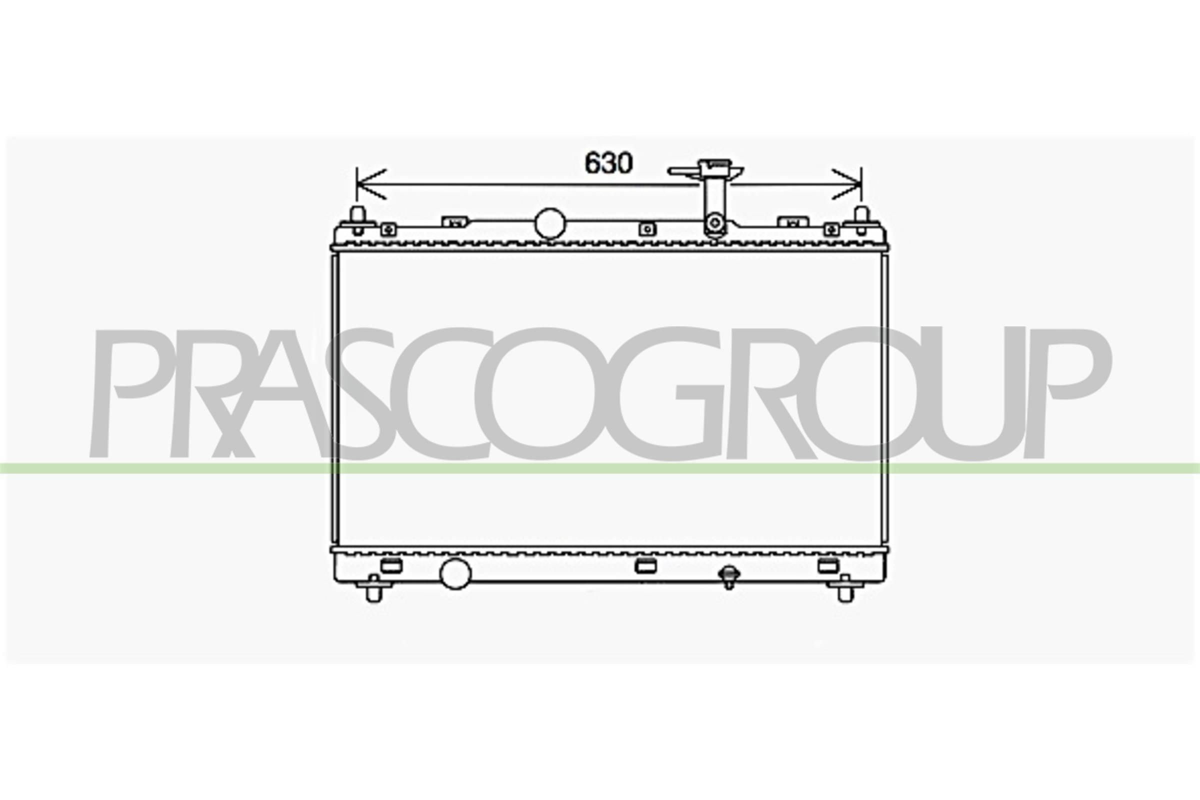 Chladič motora PRASCO SZ362R001 PRASCO SZ362R001 Chladič vody SUZUKI VITARA 2021