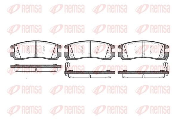 REMSA Kit pastiglie freni 0566.22 REMSA 0566.22 Kit pastiglie freni BUICK Regal III Sedan 3.8 173 CV 1994