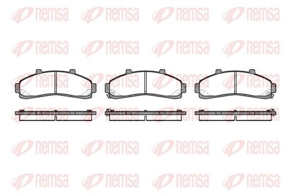 REMSA Remblokken 0571.02 Remblokkenset voor schijfrem Mazda UF 0571.02 REMSA