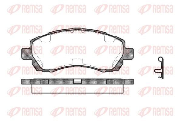 REMSA Bremseklosser 0647.02 Bremseklosser REMSA JUKE 0647.02 billige
