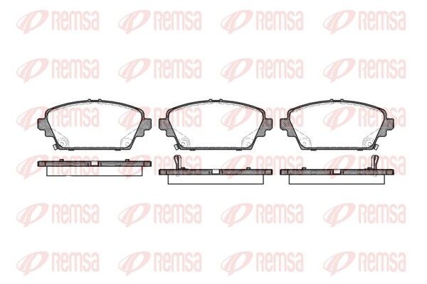 REMSA Τακάκια φρένων 0694.02 REMSA 0694.02 Τακάκια φρένων ROVER Maestro Hatchback 1.3 69 PS 1993