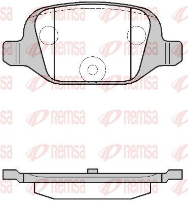 REMSA Τακάκια φρένων 0727.00 0727.00 Σετ τακάκια FIAT TALENTO REMSA