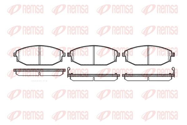 REMSA Plaquettes de frein 0734.02 REMSA 0734.02 Jeu de plaquettes de frein Hyundai Galloper 1 pas cher