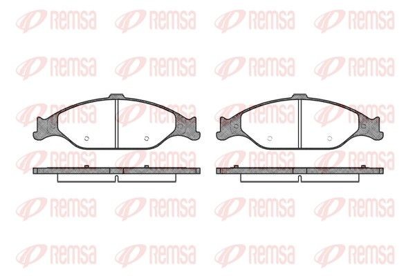 REMSA Jarrupalat, levyjarru 0760.00 Mustang Mk1 Coupe jarrupalat REMSA 0760.00