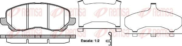 REMSA Pastilhas de travão 0804.31 Pastilhas de travão desportivas REMSA RENEGADE 0804.31 baratos