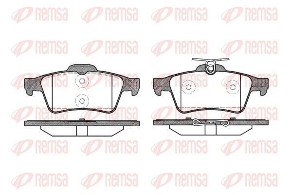 REMSA Τακάκια φρένων 0842.20 Σετ τακάκια REMSA Ford COUGAR 0842.20