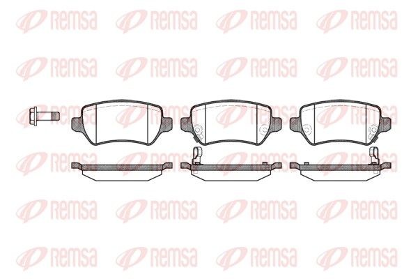 REMSA Brake pad set 0957.02 0957.02 REMSA OPEL racing brake pads
