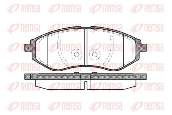 REMSA Bromsbelägg 0986.00 0986.00 REMSA bromsbelägg sport CHEVROLET EPICA