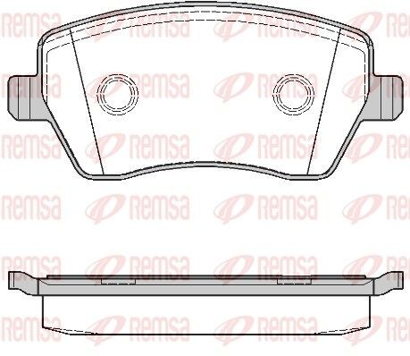 REMSA Kit pastiglie freni 0987.00 0987.00 costo Pastiglie dei freni REMSA MERCEDES-BENZ T2