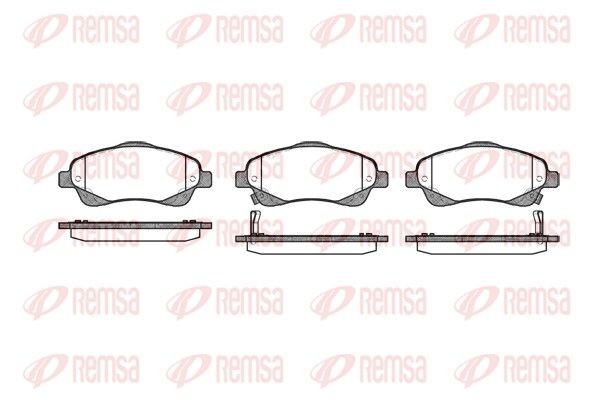 REMSA Kit pastiglie freni 1046.02 1046.02 costo Pastiglie dei freni TOYOTA HIGHLANDER REMSA