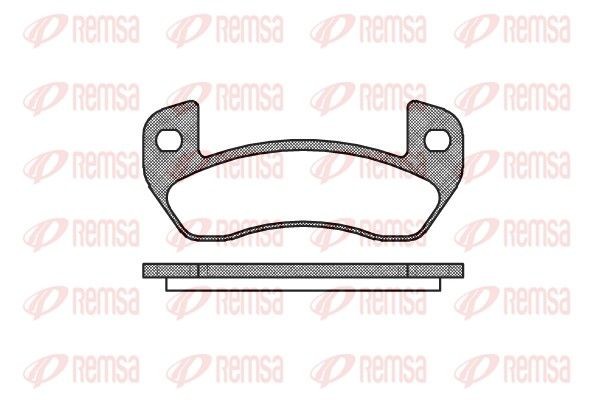 Brake pad set REMSA 1152.00 REMSA 1152.00 Brake pads Aixam A.741 2012