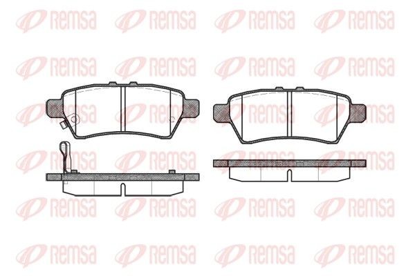 REMSA Brzdové doštičky/platničky 1188.01 1188.01 Brzdové platničky REMSA NISSAN 370 Z
