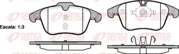 REMSA Pastilhas de travão 1219.00 Calços de travão REMSA C-CROSSER 1219.00 baratos