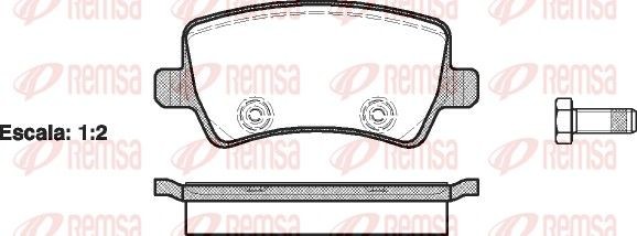 REMSA Kit pastiglie freni 1236.00 1236.00 costo Pastiglie freno sportive FORD CAPRI REMSA