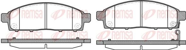 REMSA Bremseklosser 1242.01 Sportsbremseklosser REMSA Mitsubishi ASX 1242.01