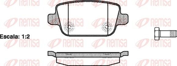 REMSA Piduriklotsid 1256.00 1256.00 Sport piduriklotsid FORD CAPRI REMSA