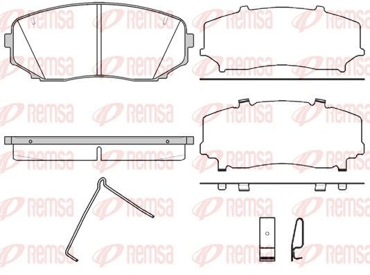 REMSA Bremseklodser 1267.02 Klodser MITSUBISHI REMSA 1267.02