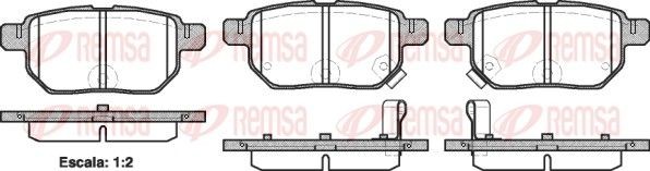 REMSA Kit pastiglie freni 1286.02 1286.02 Pastiglie dei freni REMSA TOYOTA VERSO costo