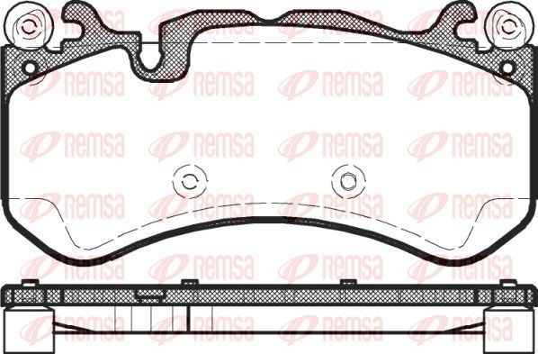REMSA Bromsbelägg 1300.00 REMSA 1300.00 Bromsbelägg MERCEDES-BENZ S-klass Sedan (W222, V222, X222) S 500 (222.082, 222.182) 455 hk 2017