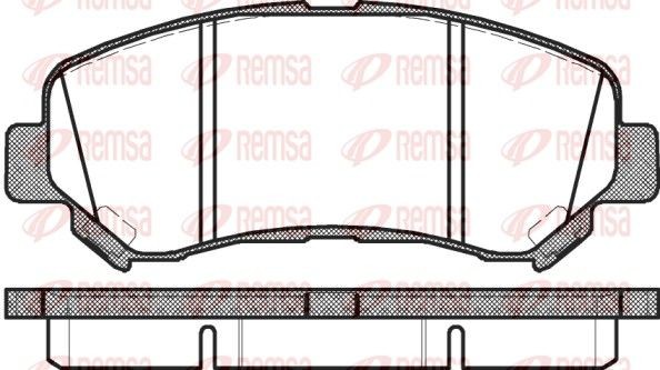 REMSA Τακάκια φρένων 1318.00 Τακάκια φρένων REMSA Renault MASTER 1318.00