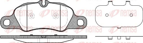 REMSA Bremseklosser 1366.00 1366.00 Sportsbremseklosser REMSA PORSCHE BOXSTER