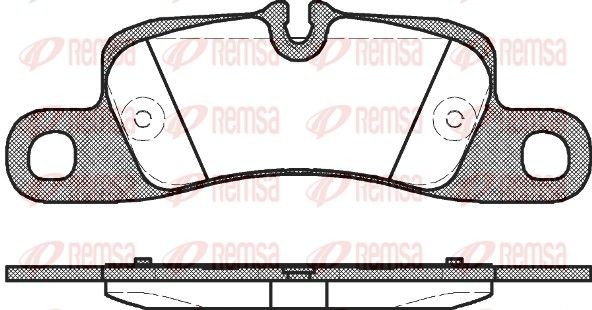 REMSA Bromsbelägg 1379.00 1379.00 REMSA bromsbelägg sport Porsche BOXSTER