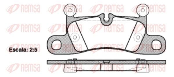 REMSA Bremseklosser 1379.10 Sportsbremseklosser REMSA Porsche BOXSTER 1379.10