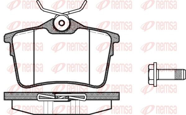 REMSA Pastilhas de travão 1382.00 Jogo de pastilhas de travão REMSA Citroën C-CROSSER 1382.00