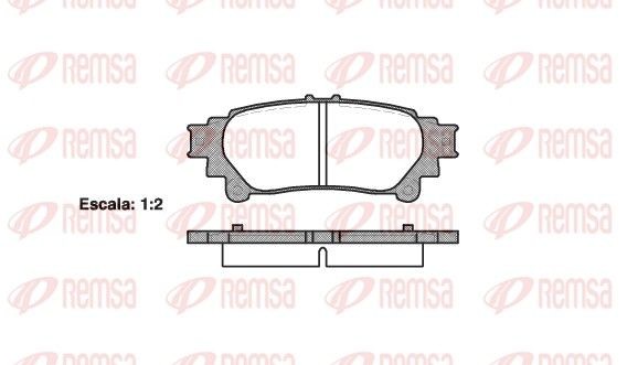 REMSA Kit pastiglie freni 1395.00 1395.00 Pastiglie dei freni REMSA TOYOTA HIGHLANDER costo