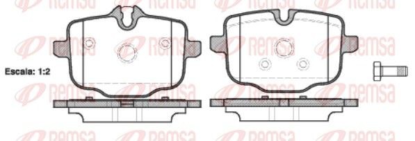 REMSA Bromsbelägg 1433.00 1433.00 REMSA bromsbeläggsats BMW X4