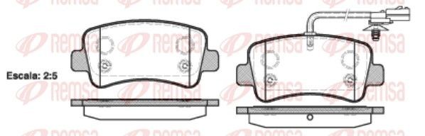 REMSA Kit pastiglie freni 1439.01 1439.01 Pastiglie freno sportive REMSA OPEL KADETT costo