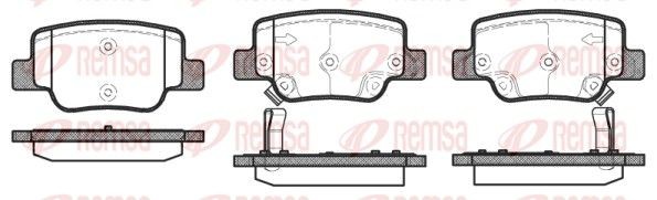 REMSA Brake pad set 1452.02 TOYOTA FORTUNER REMSA brake pads 145202