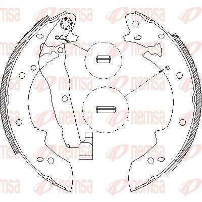 REMSA Kit ganasce freni 4027.01 4027.01 Ganasce freno REMSA MERCEDES-BENZ Classe E costo