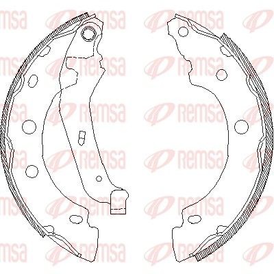 REMSA Bromsbacksats 4043.00 4043.00 REMSA trumbromsar RENAULT KADJAR