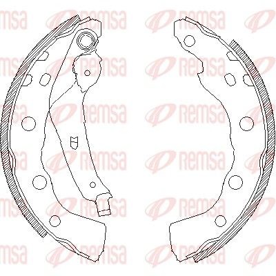 REMSA Kit ganasce freni 4059.00 4059.00 Ganasce freno TOYOTA REMSA costo