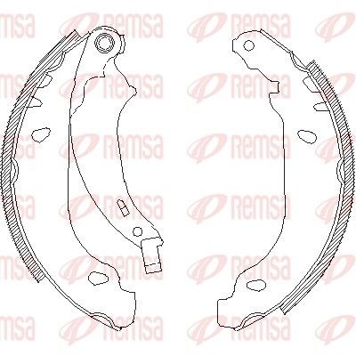 REMSA Bremsesko sett 4076.00 Bremsesko REMSA Opel ZAFIRA 4076.00