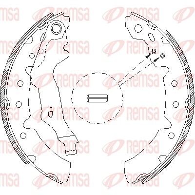 REMSA Brake Shoe Set 4131.00 REMSA 4131.00 TOYOTA Carina II Saloon (T170) brake shoe kits replacement