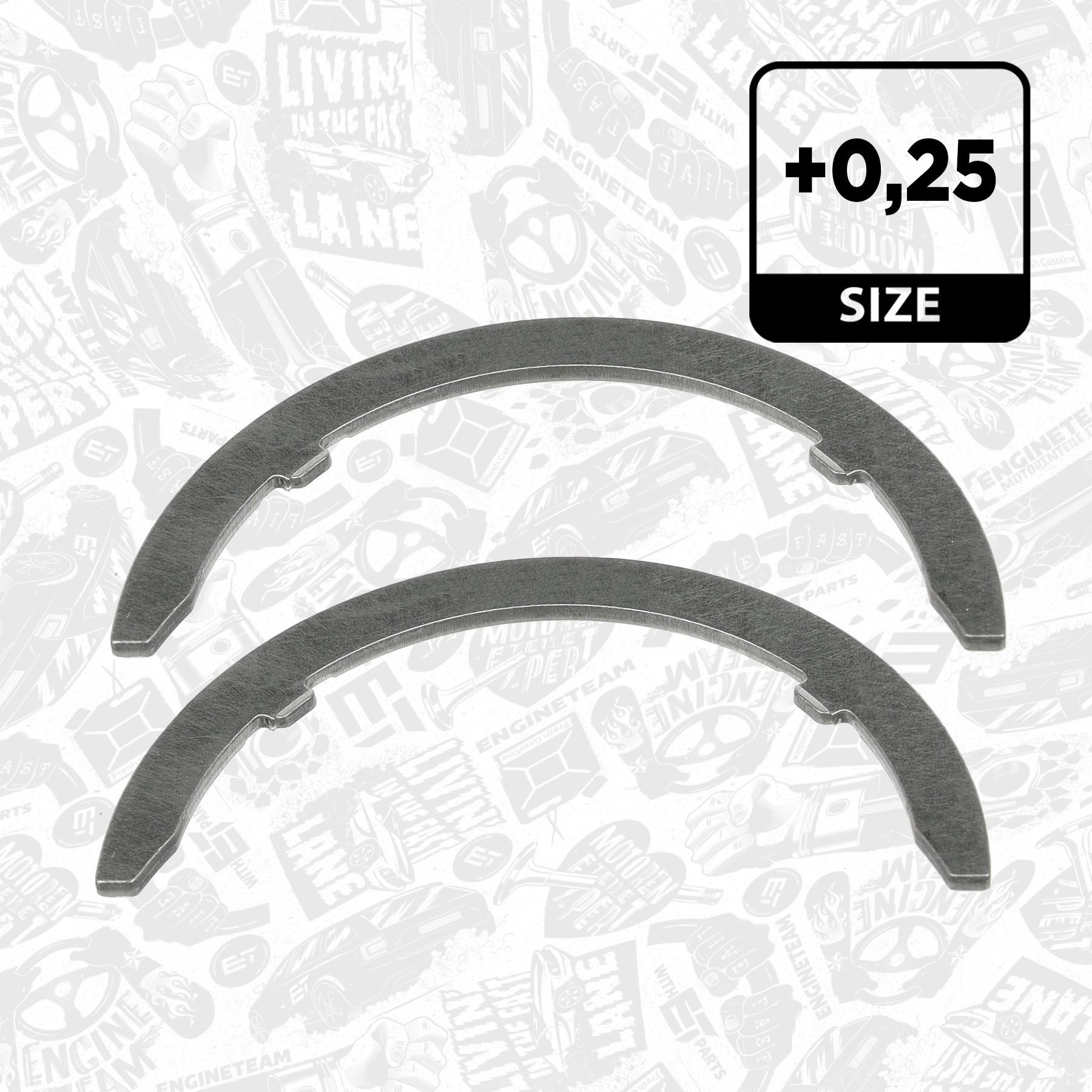 ET ENGINETEAM Thrust Washer, crankshaft LA002325 ET ENGINETEAM LA002325 JEEP WRANGLER thrust washers replacement