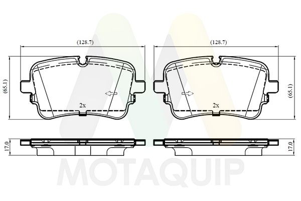 MOTAQUIP Plaquettes de frein LVXL2145 Plaquettes MOTAQUIP MACAN LVXL2145 pas cher