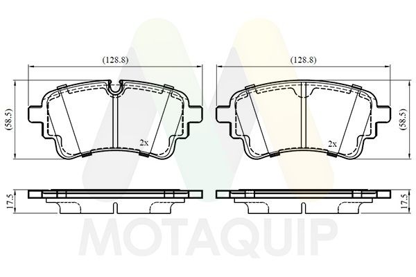 MOTAQUIP Bremseklosser LVXL2146 LVXL2146 Bremsekloss SAAB 9-3 MOTAQUIP