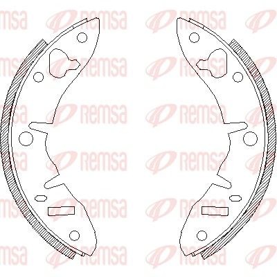 REMSA Piduriklotside komplekt 4220.00 REMSA 4220.00 Trummelpiduriklotsid AUSTIN Princess 2 odav