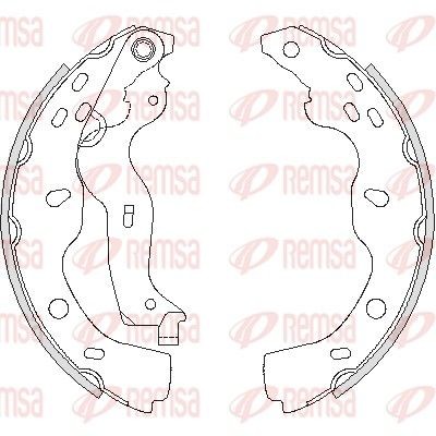 REMSA Kit ganasce freni 4227.00 4227.00 costo Ganasce freno FIAT UNO REMSA