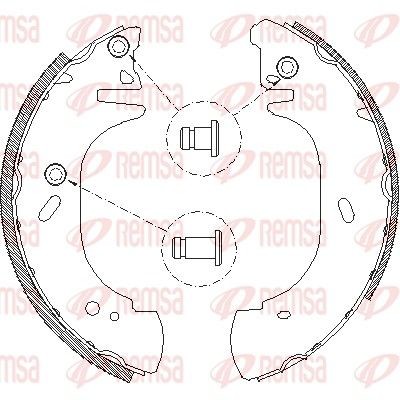 REMSA Bromsbacksats 4306.00 4306.00 Bromsbackar REMSA FORD TRANSIT