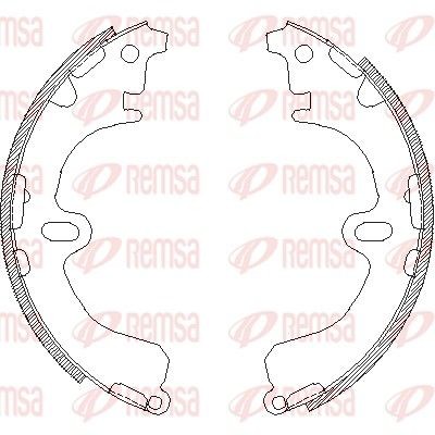 REMSA Bremsbackensatz 4380.00 4380.00 Trommelbremse TESLA MODEL X REMSA kaufen