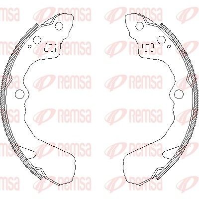 REMSA Bremsbackensatz 4386.00 4386.00 Trommelbremse SUZUKI IGNIS REMSA kaufen