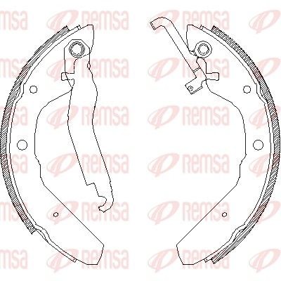 REMSA Bremsesko sett 4403.00 Trommelbremse REMSA T-CROSS 4403.00 billige